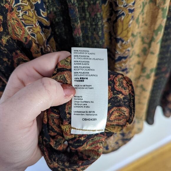 NWOT Free People Merrie Mix Print Tunic Top - Picture 7 of 7
